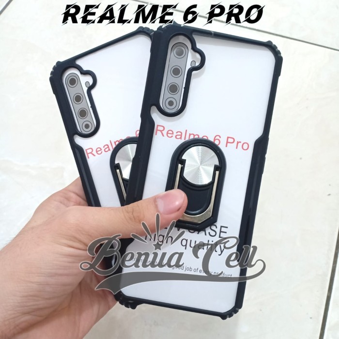 CASE REALME 6 PRO - CASE ARMOR SHOCKPROOF + RING  REALME 6 PRO - BC