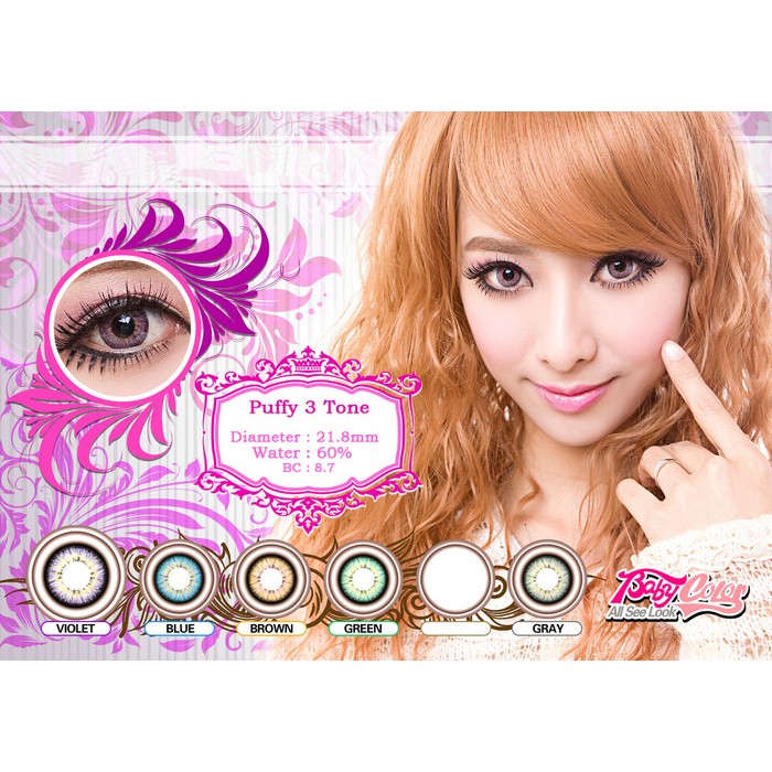 Softlens Baby Color Puffy 3 Tones Violet