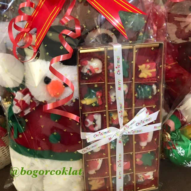 

Parsel snowman boneka dan coklat