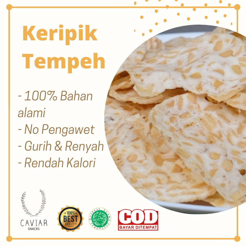 

KERIPIK TEMPE ORIGINAL CEMILAN MAKANAN RINGAN KERIPIK TEMPE ASIN GURIH OLEH OLEH