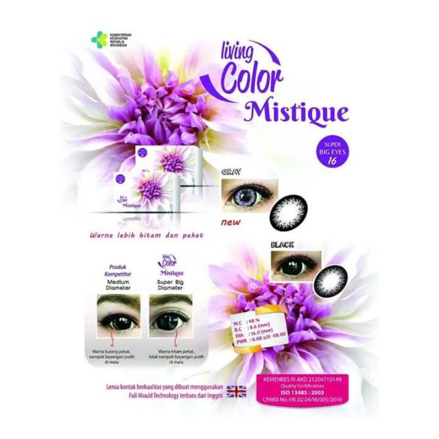 SOFTLENS LIVING COLOUR MISTIQUE ( mata besar)