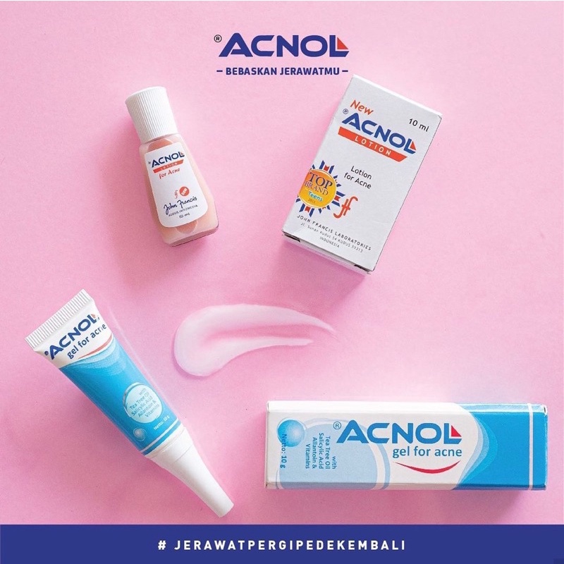 ACNOL Lotion 10ml Totol Jerawat - Acnol Gel 10ml Obat Jerawat