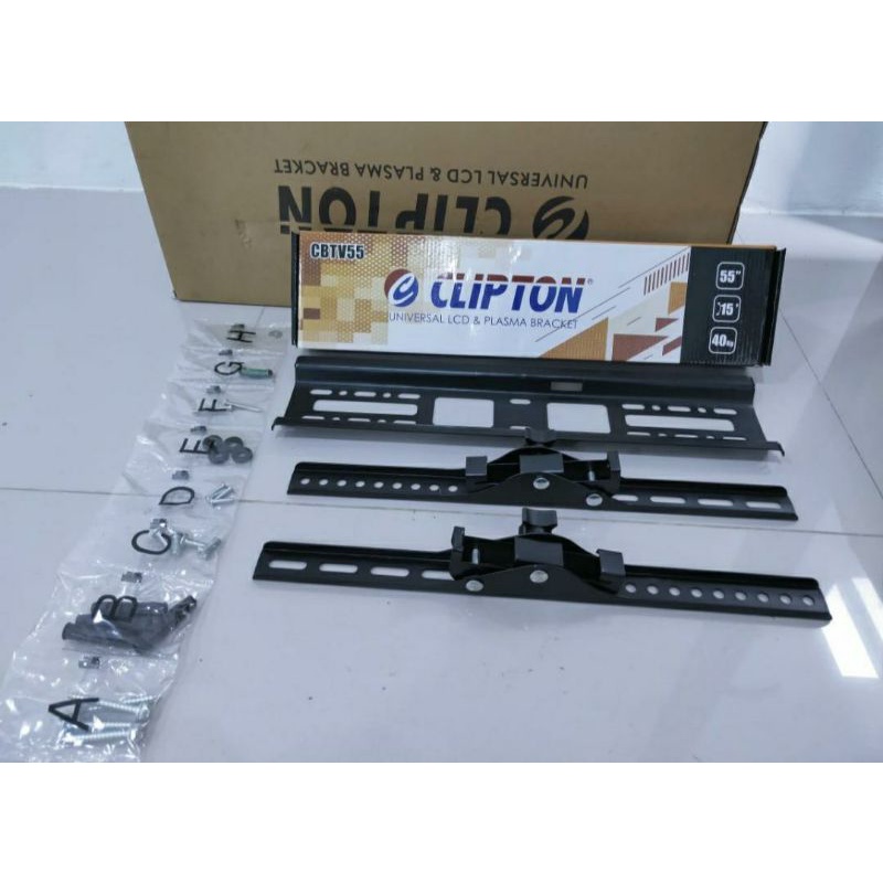 BREKET TV LED UKURAN 42&quot; - 55&quot; Merk Clipton.