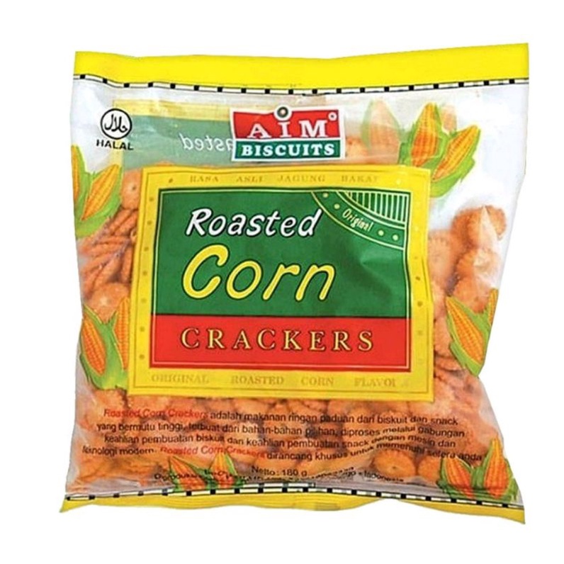 

ROASTED CORN CRACKERS 180 GRAM