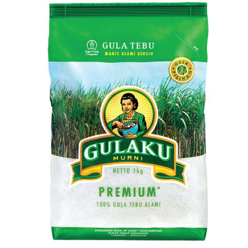 

GULAKU Gula Premium 1 kg - Gula Tebu Gulaku Premium (butiran putih )