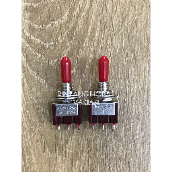 Saklar Switch Togel 3 Kaki Merah