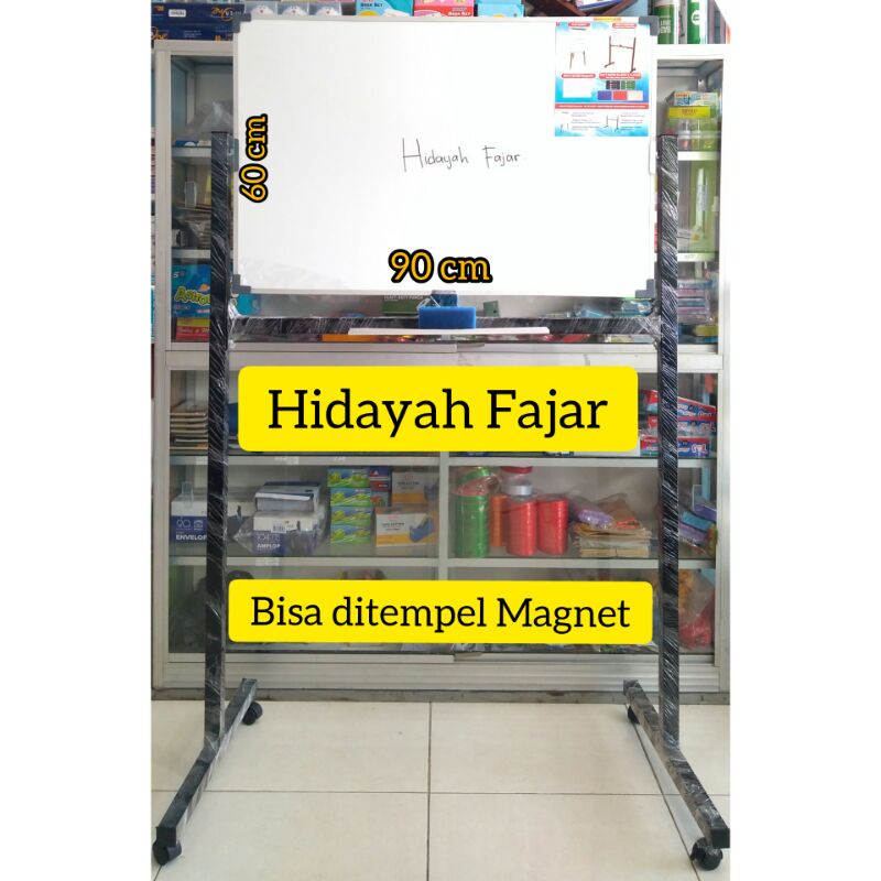 

Papan tulis - whiteboard kaki - whiteboard standing 60 x 90