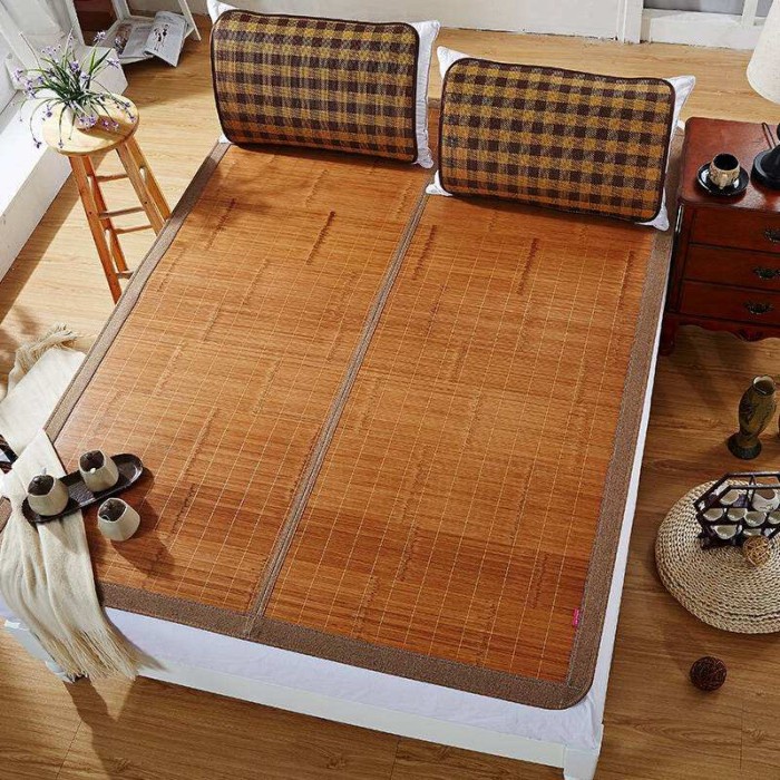 Tikar - Tikar Bambu Lipat Motif Import Kualitas Premium 180X200Cm Alas Tidur