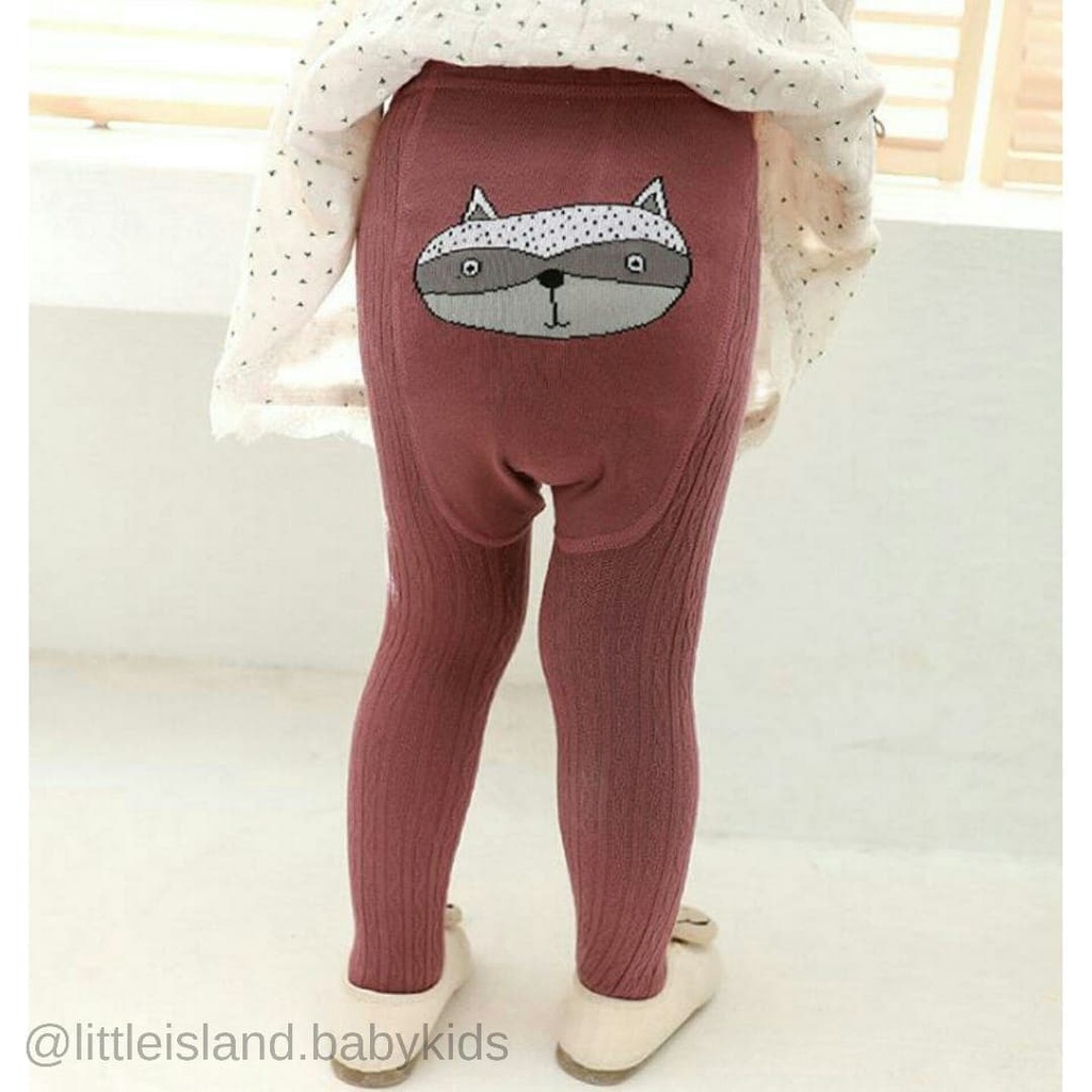 LID7025 Celana Legging Rajut Legging Bayi / Anak Elastisitas Bernapas