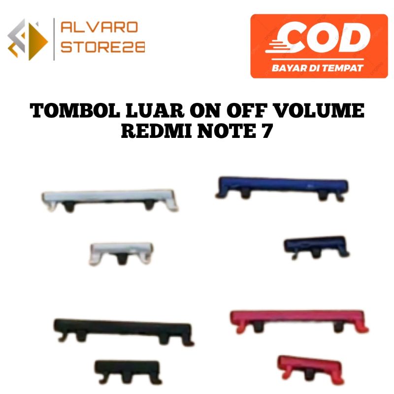 TOMBOL LUAR ON OFF + VOL XIAOMI REDMI NOTE 7 / TOMBOL ON OFF XIAOMI NOTE 7