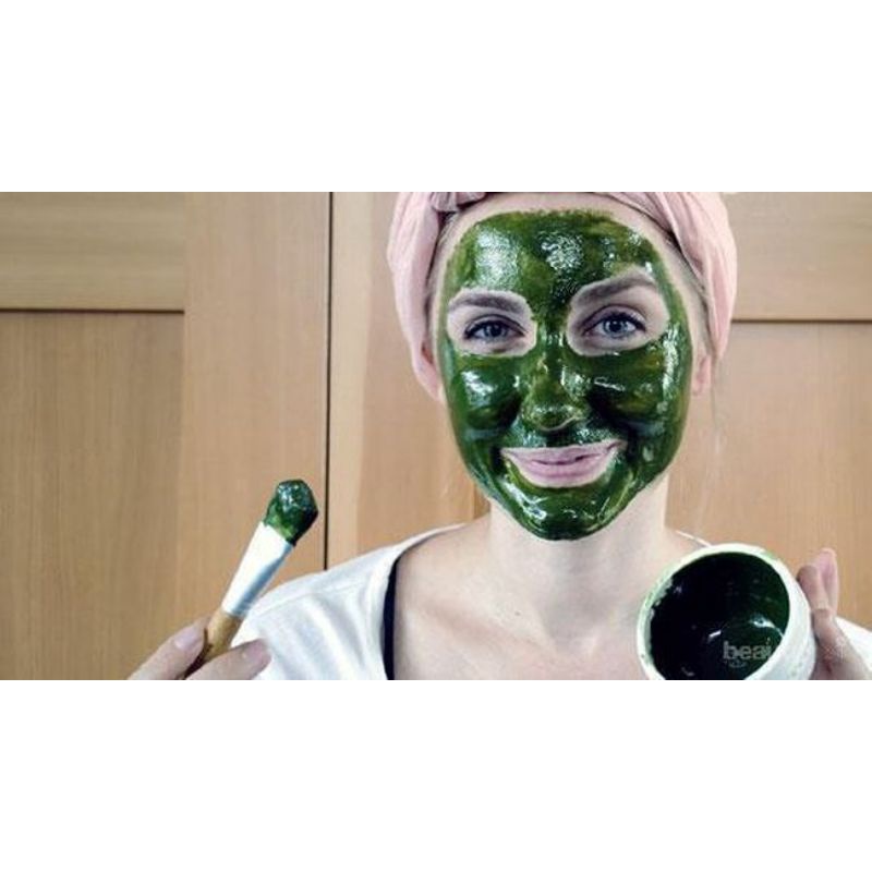 Masker Wajah Spirulina Masker Organik Kosmetik Skincare Wajah