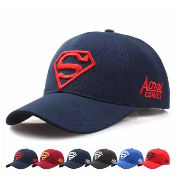 Terbaru Topi Pria SUPERMAN Baseball BORDIR Fashion Outdoor snapback Topi Fashion Casual Import