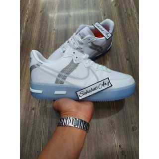 air force 1 react white light bone