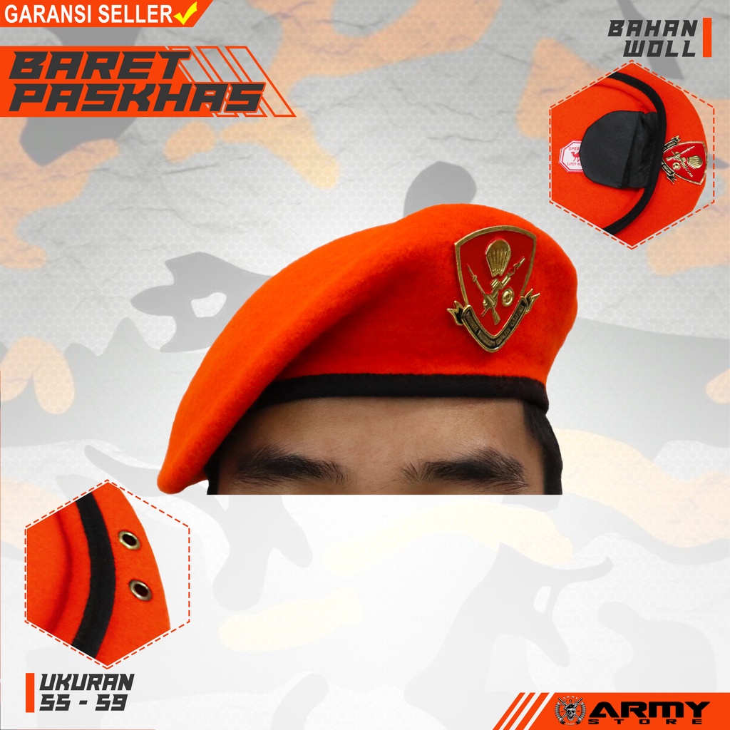 baret paskhas merk camel + emblem
