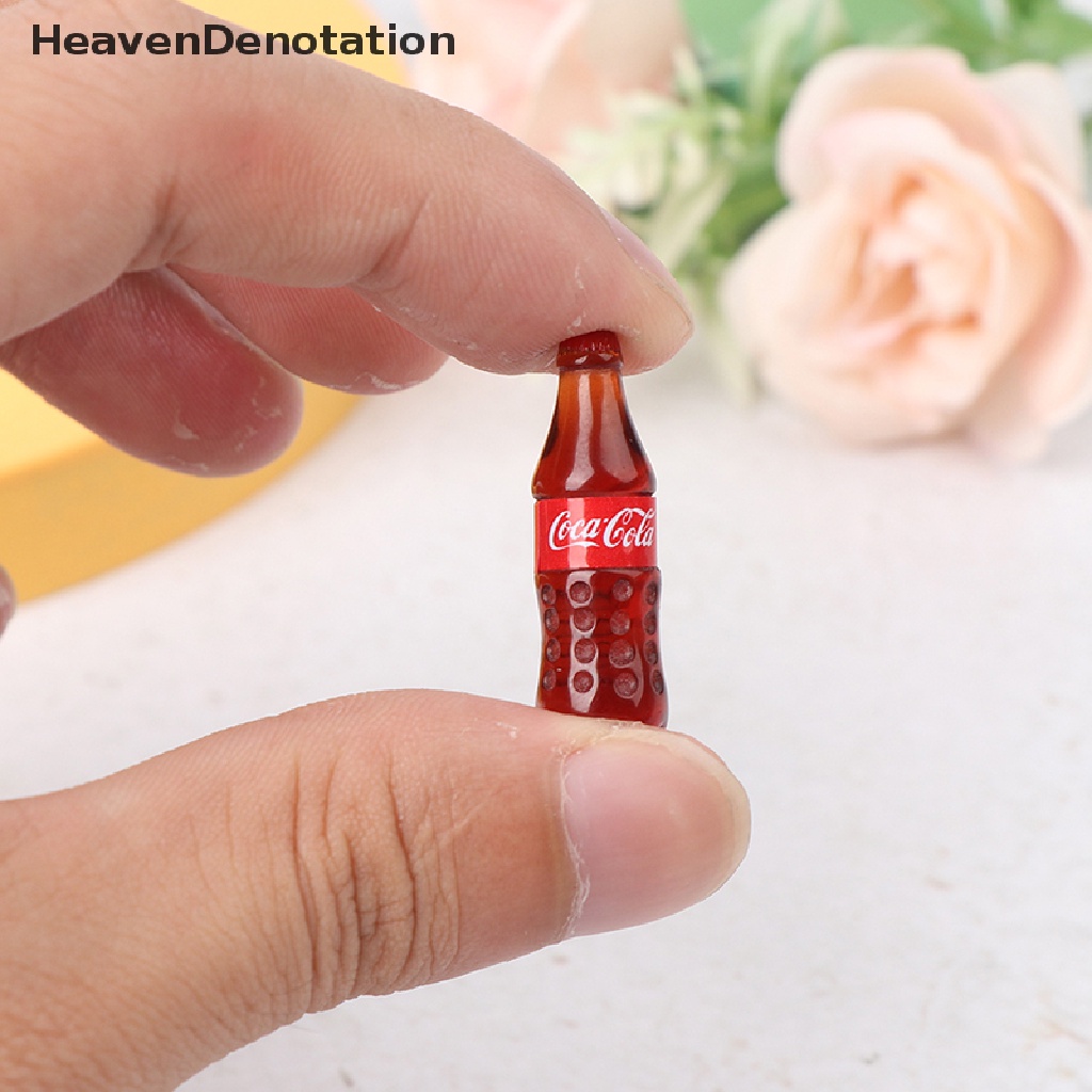 [HeavenDenotation] 4PCS Dollhouse Miniature Coke Beverage Soda Water Drink Kitchen Accessories Toys