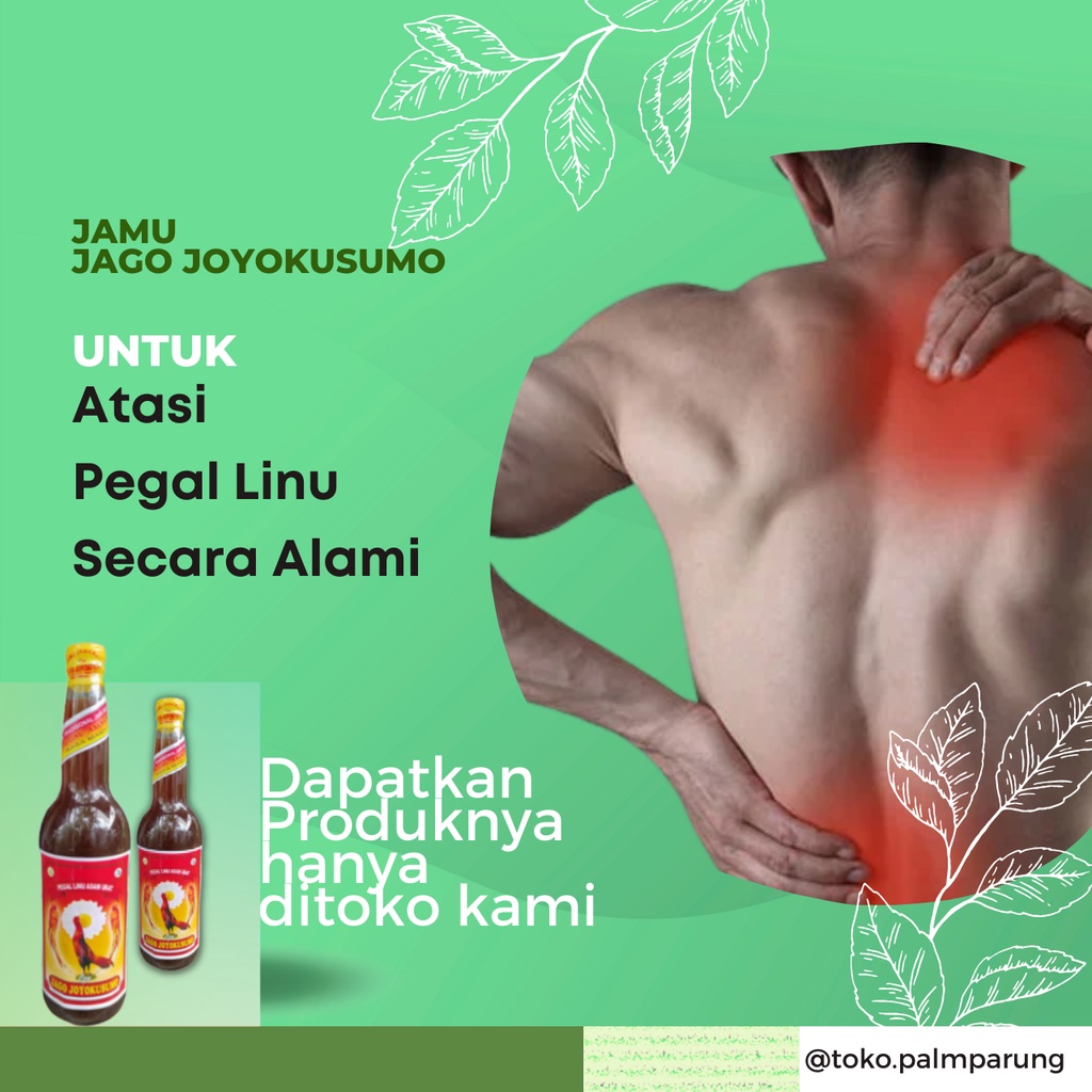 Jamu Asam Urat Jago Joyokusumo 600ml Redakan Pegal Linu Encok Rematik Rasa Mint Mujarab Produk Asli Herbal Alami