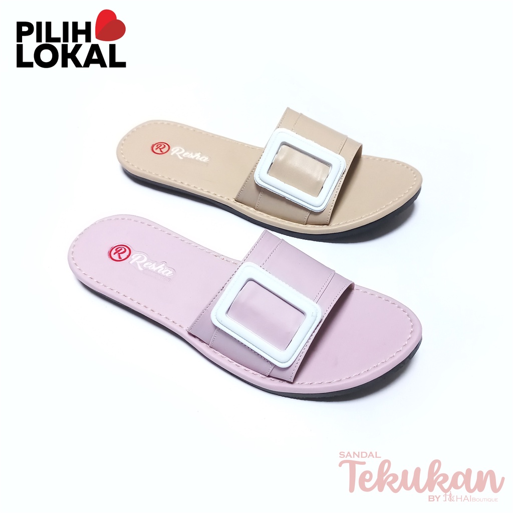 Sandal Wanita Slop Gesper - Sendal Gesper Wanita Karet - Sandal Casual wanita Kekinian - Sendal Gesper Cewek Kekinian - Sandal Teplek Wanita Terbaru 2022 -  Sandal Murah - Sepatu Sandal Karet Wanita - Sandal Selop - Sandak - Sandal Empuk Ringan Wanita