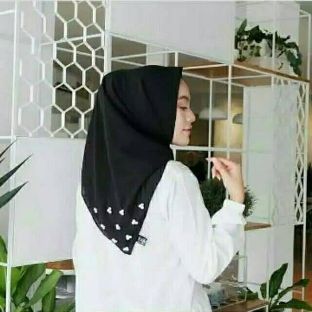 JIlbab Kerudung Hijab Segiempat TRIPLE MUTIARA ( Triple Pearls ) Valencia