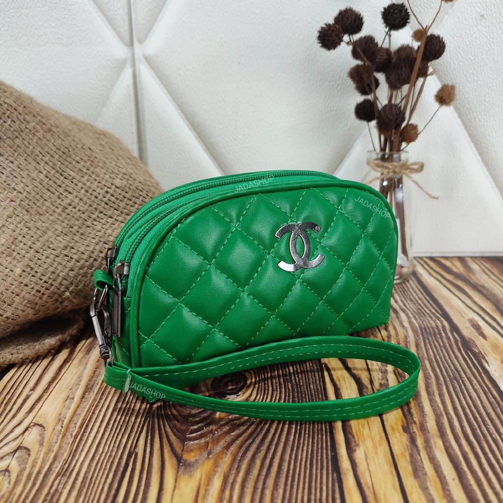NAGITA / Dompet Wanita Kerang 2Ruang - DOMPET CHNL BAKPAO 0942-HIJAU