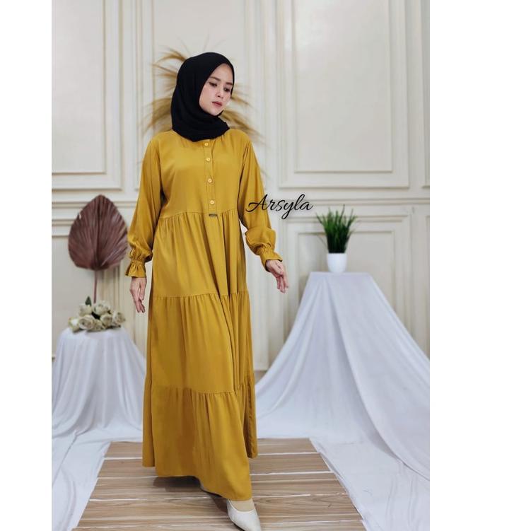 Top Produk.. GAMIS TERBARU RAYON TWILL ORI IMPORT//GAMIS POLOS RAYON TWILL//GAMIS BUSUI KANCING//GAM
