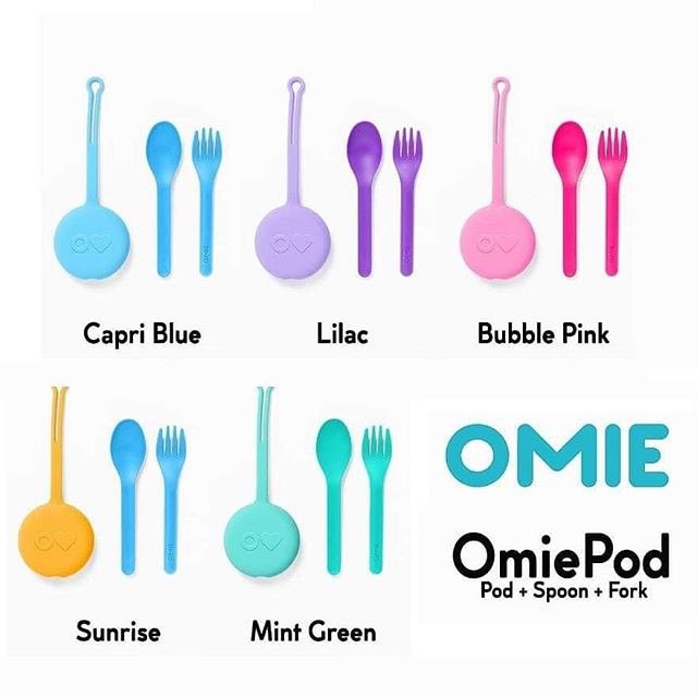 Omiepod Untensil Set Fork &amp; Spoon SIlicone Case OMIEBOX ORIGINAL