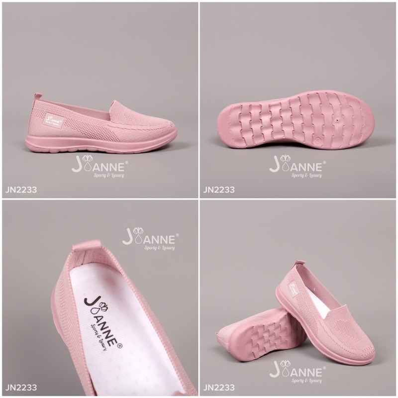 RESTOCK! [ORIGINAL] JOANNE FlyKnit Flat Shoes Sepatu Wanita #JN2233