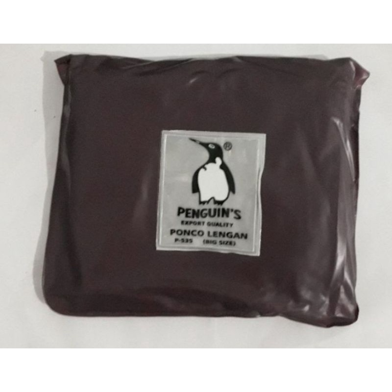 Jas Hujan Ponco Lengan JUMBO BIG SIZE Penguin P 535 Hippo Dewasa Pria Wanita / Penguins Raincoat Poncho Mantel Hujan Pinguin Kelelawar Cewek Cowok Remaja Batman Phonco Tebal Kuat Berkualitas Terbaru Harga Grosir