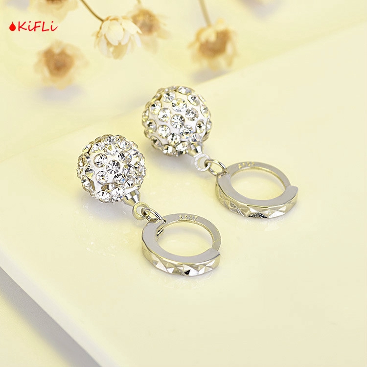 Hiasan Bandul,Kristal Putih Bulat,Bening Mempesona