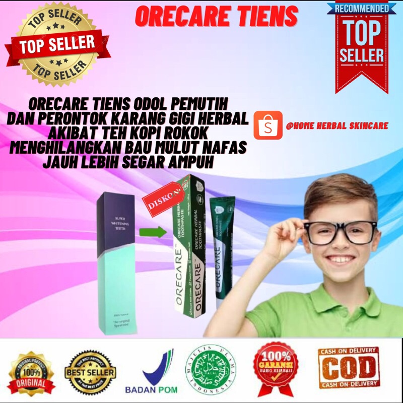 Orecare Toothpaste Penghilang Karang Gigi Super Whitening Teeth Paste / Pemutih Gigi / Pasta Gigi He