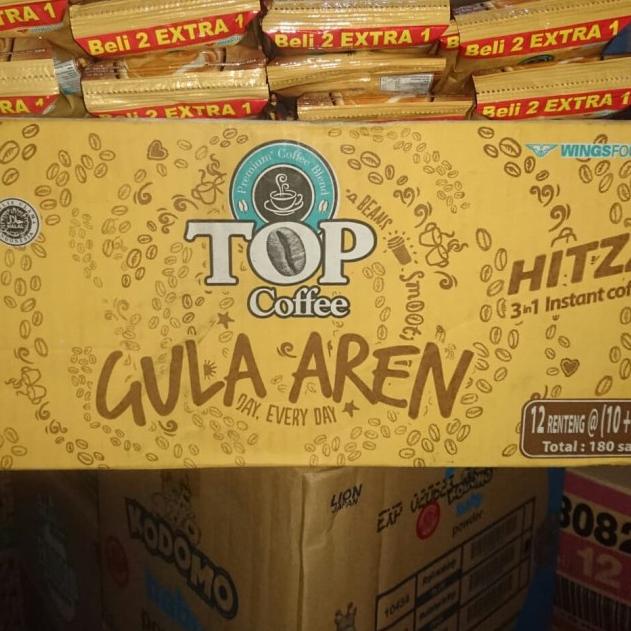 

➞g9 Produk✾ [1 RENCENG SI 15 SACHET] Top Kopi GULA AREN Coffee Instant 22 gr Wings Food PROMO 22gr Renteng 92