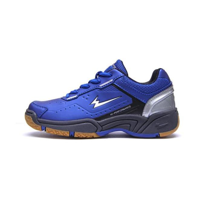 Sepatu Olahraga Anak Eagle Premiere Jr Badminton / Bulu Tangkis - Blue Black, 35
