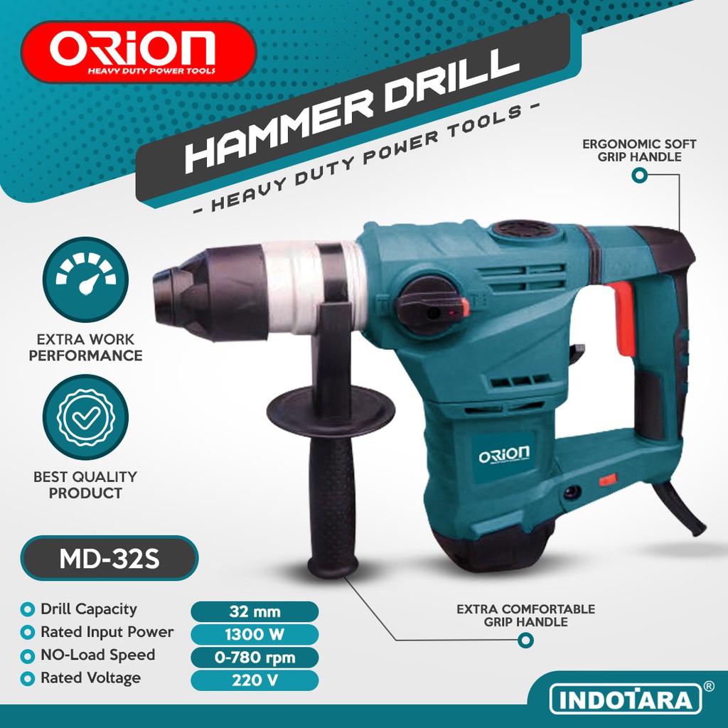 Bor Hammer Drill Cordless Orion MD32S