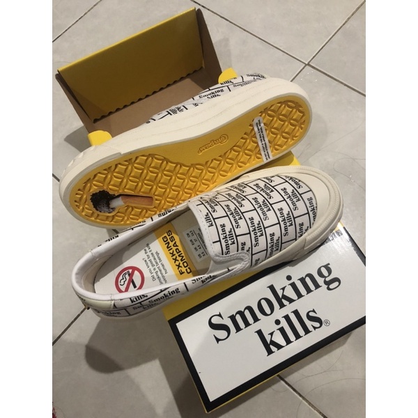 Compass x fxxking rabbits smoking kills slip on size 37