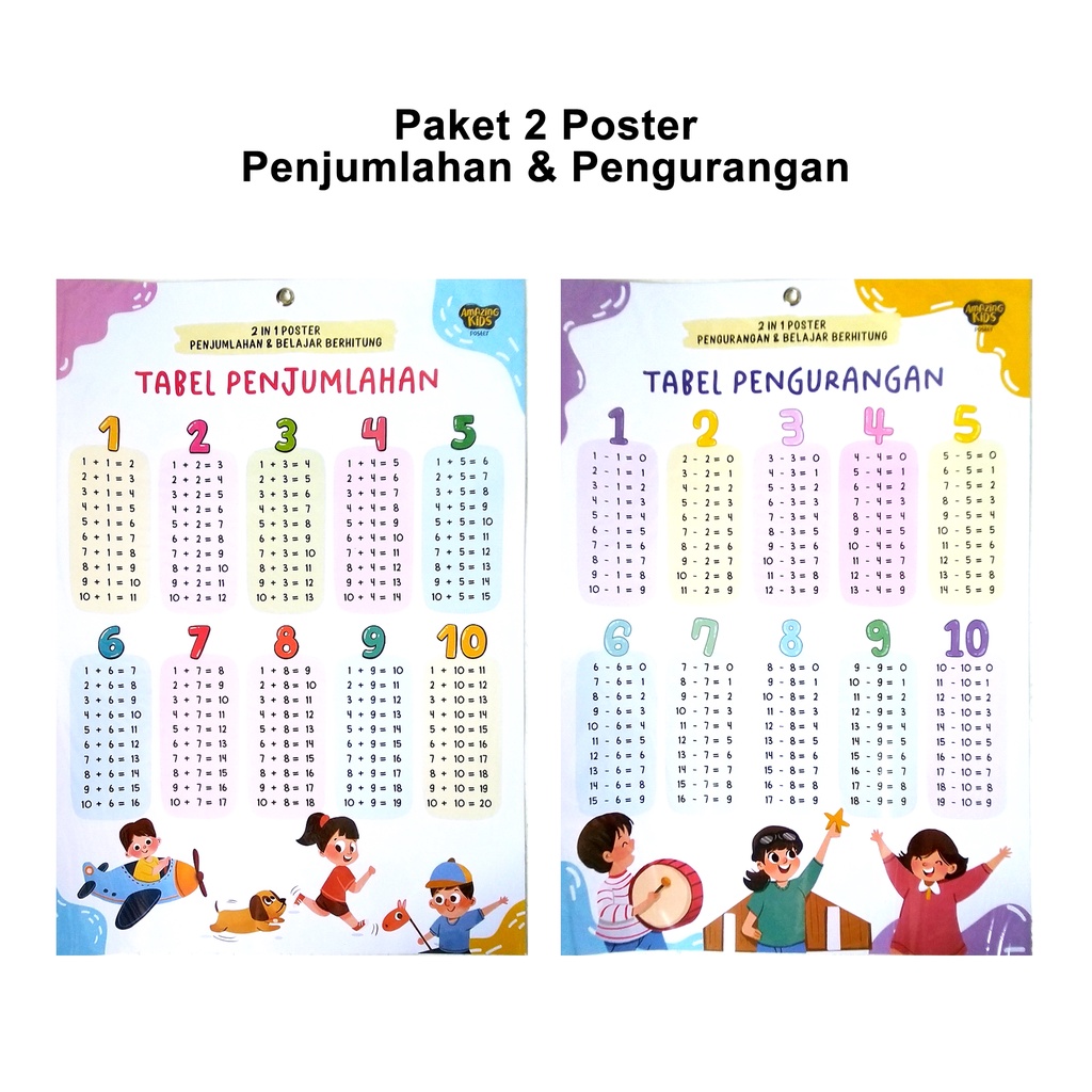 

Paket 2 Poster Penjumlahan dan Pengurangan