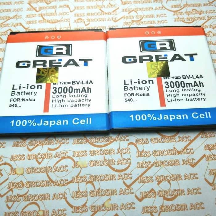 Baterai Battery GREAT Double Power NOKIA Microsoft BV-L4A Lumia 830 535 540