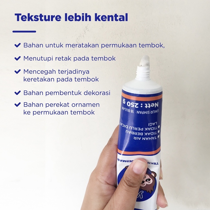 ✅COD Penjual Lokal✅ Dempul Penambal Dinding Retak Reparasi Wall Repair Cream Instant Repair