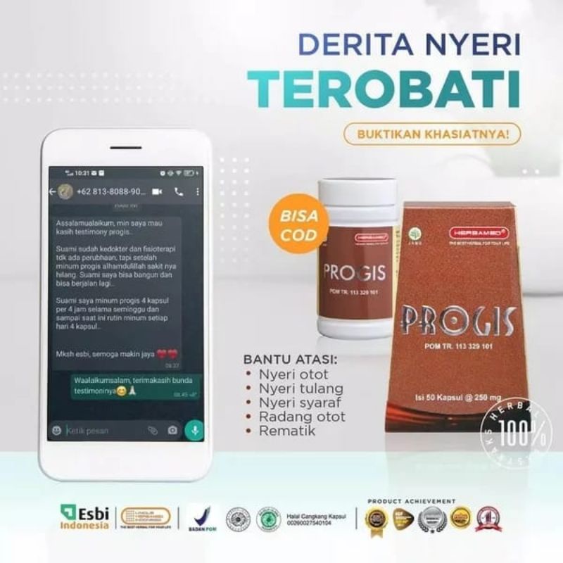 Jual Progis Obat Herbal Saraf Kejepit Obat Otot Tulang Indonesia Shopee Indonesia