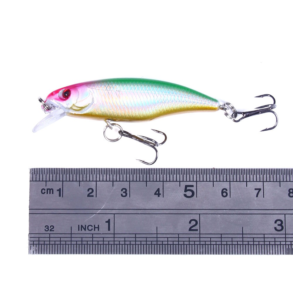 Hengjia 1pc NEw 20 color Umpan Pancing Swimbait Ikan Kecil Ukuran 6cm/4.3g Luminous Fishing Lure Sinking Crankbait Alat Pancing Tackle