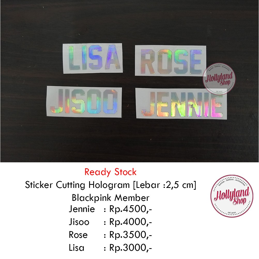 

Sticker Cutting Hologram Blackpink GFriend GOT7 Member Unofficial