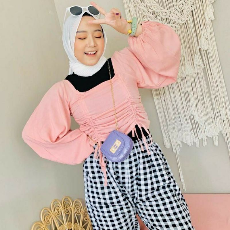 TAS SELEMPANG WANITA/MINI PEARL