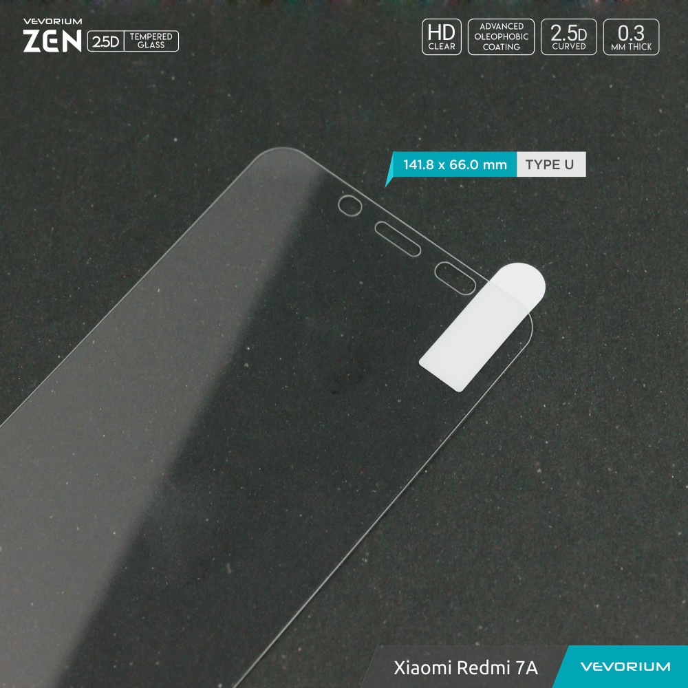 VEVORIUM ZEN 2.5D Clear Xiaomi Redmi 7A Tempered Glass Anti Gores Kaca Screen Guard