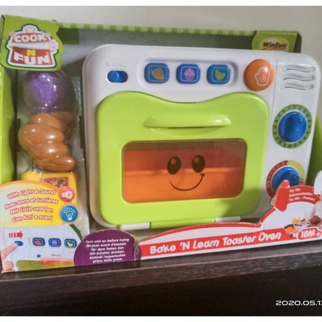 Winfun Bake Learn Toaster Oven Mainan  Anak Shopee 