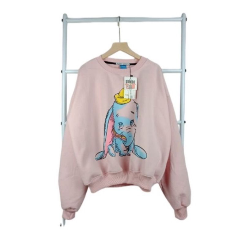 sweater dumbo/sweater zara dumbo/crue neck dumbo x disnev/sweater wanita/pria dumbo full taq