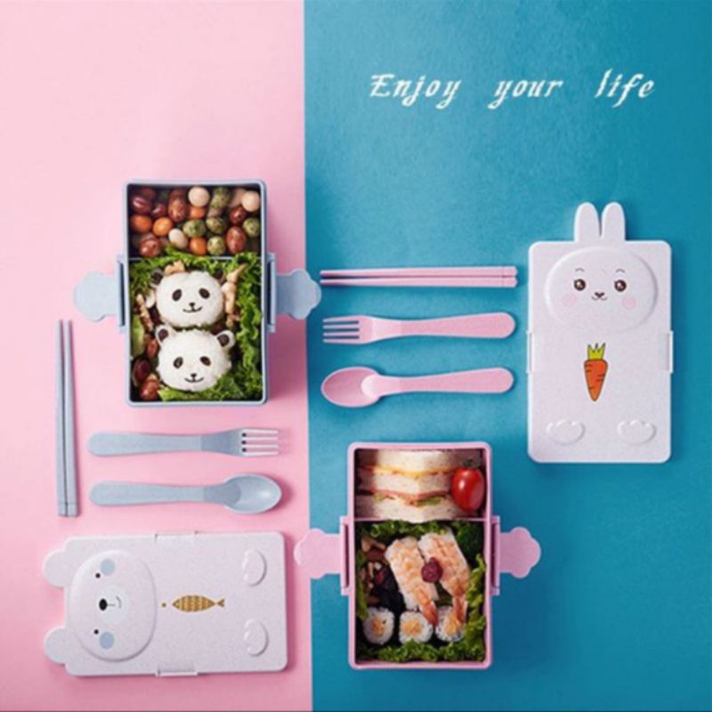 Lunch Box Rabbit Kotak / Kotak Makan Anak Karakter Kelinci