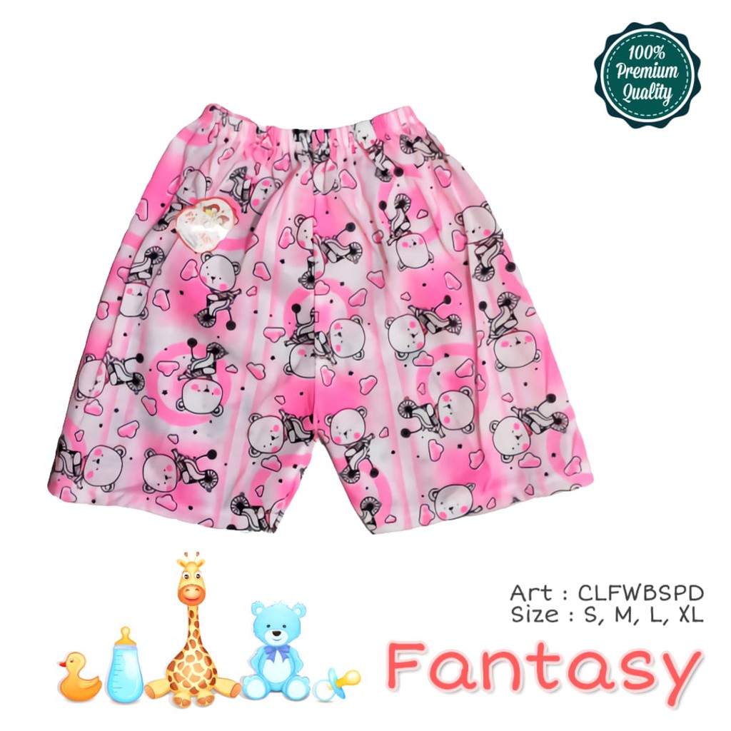 Celana Pendek Bayi Anak Fantasy / Celana Pendek Harian Ukuran S - XL