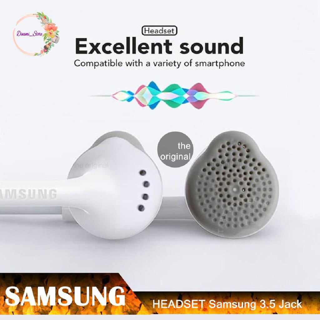 Headset Headsfree henset Hf Samsung J1ace ,J2prime , J3 , J5 ,A10s ,s5830 original INDONESIA DST1946