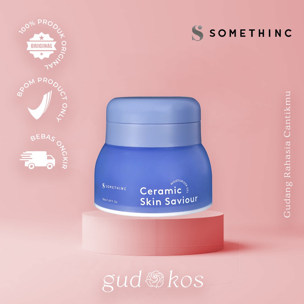 Somethinc Ceramic Skin Saviour Moisturizer Gel 50 Ml BPOM Original