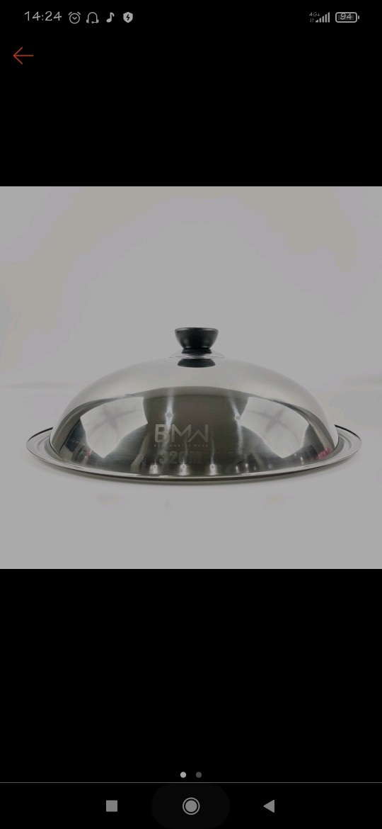 Horeca Mall -tutup Panci Wajan Dandang Pegangan Anti Panas Stainless Steel Serbaguna