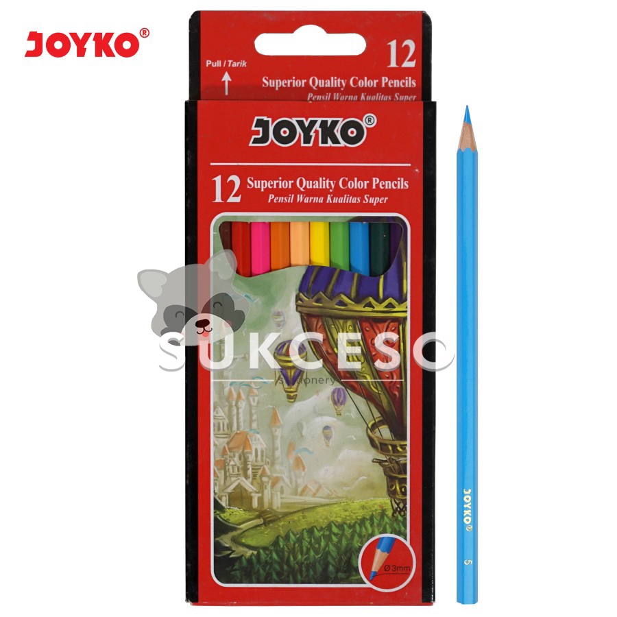 

Joyko Pensil Warna CP-100 / Pensil Warna 12 Color