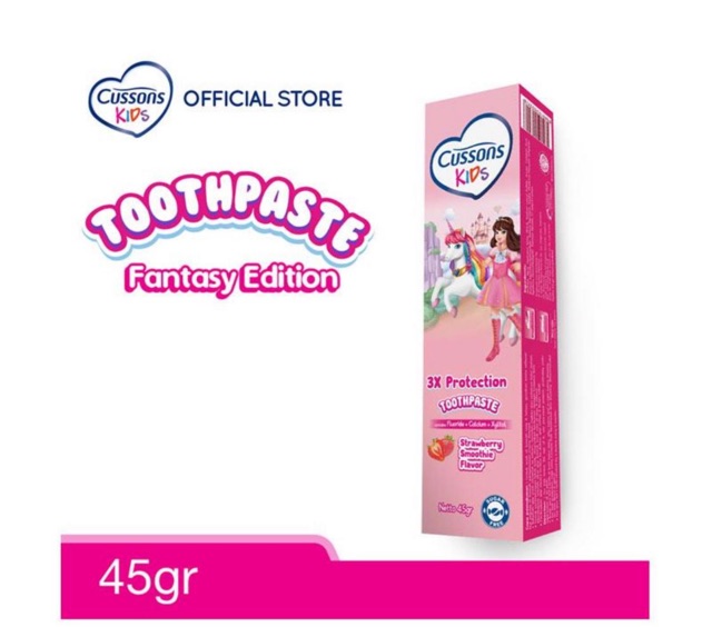 Cussons Kids Toothpaste 3x Protection 45gr / Odol Pasta Gigi Cussons Kids 45g sikat gigi